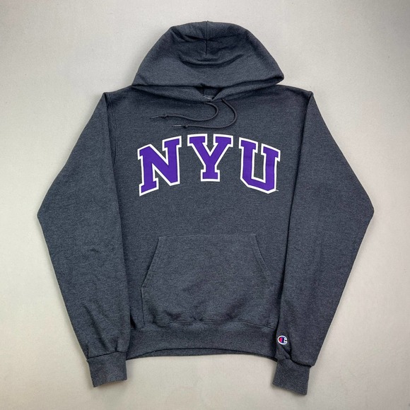 COPY - New York University Hoodie Sweatshirt Adult Small Gray NYU College Champ… - Picture 1 of 11